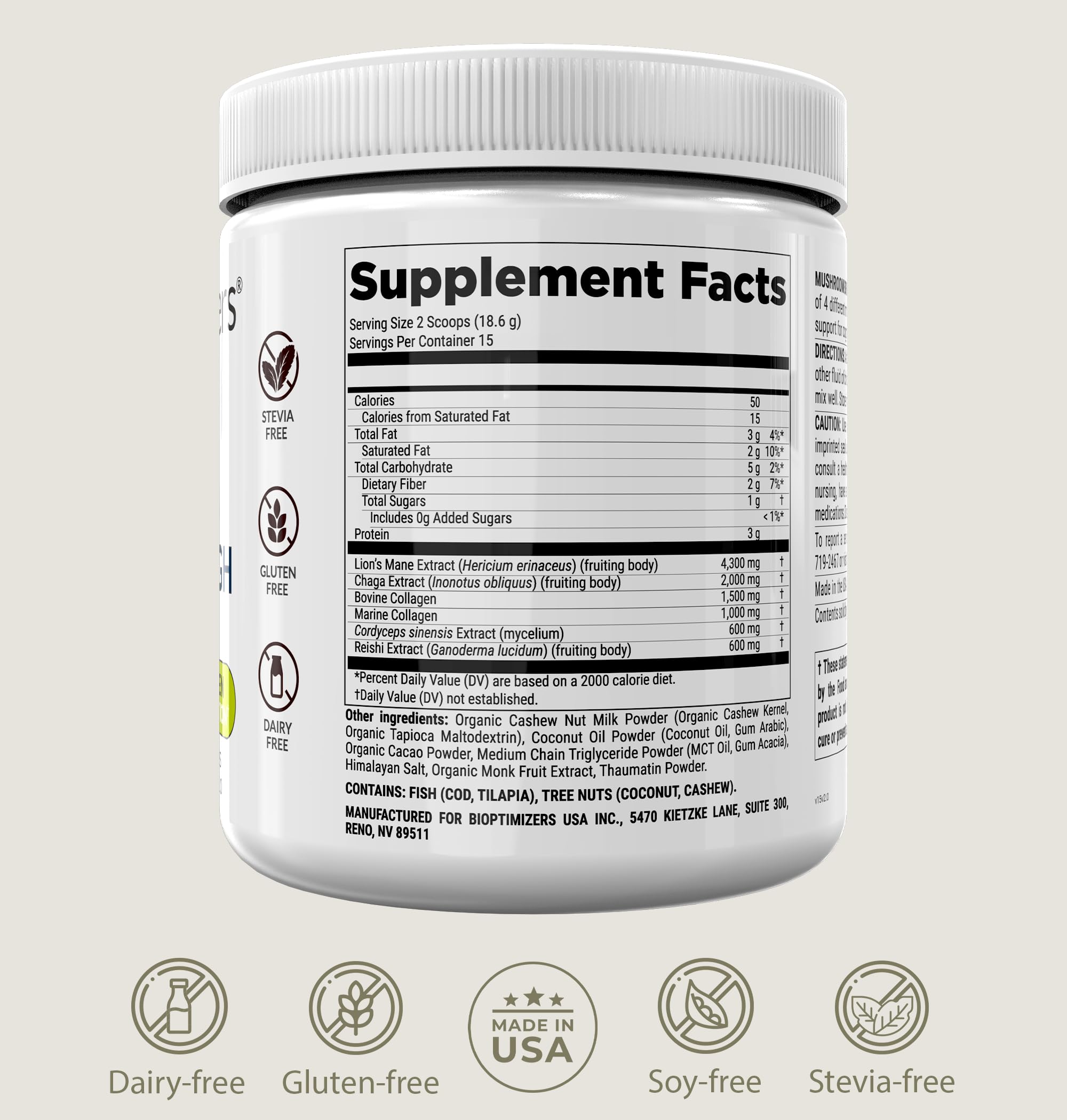 BIOptimizers ritual mañanero – hongo cafe alternativo para enfoque gradual.