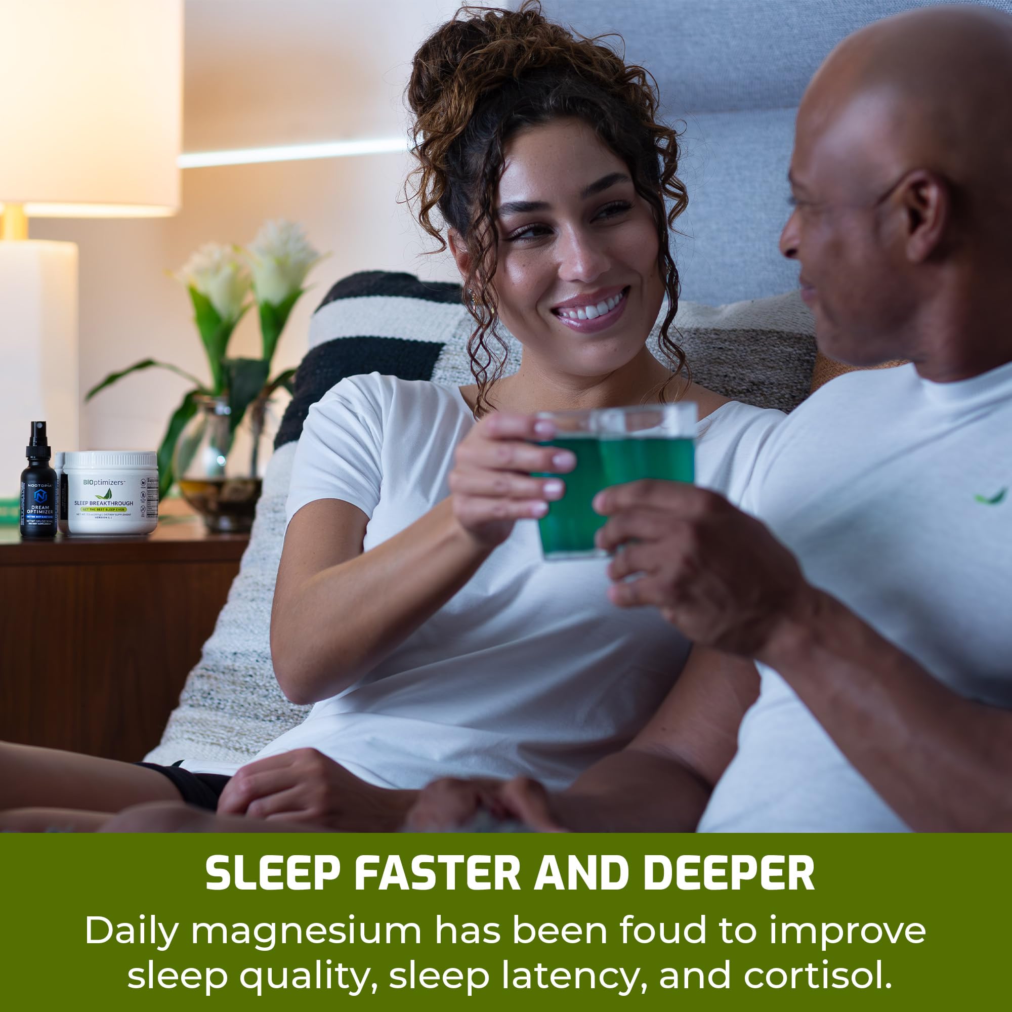 BIOptimizers Sleep Breakthrough 2.0 ambiente dormitorio, ideal para acompañar una rutina de descanso