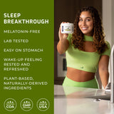 BIOptimizers Sleep Breakthrough 2.0 frasco con tapa, complemento nocturno para descanso limpio