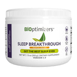 BIOptimizers Sleep Breakthrough botella de polvo tropical lista para dormir mejor.