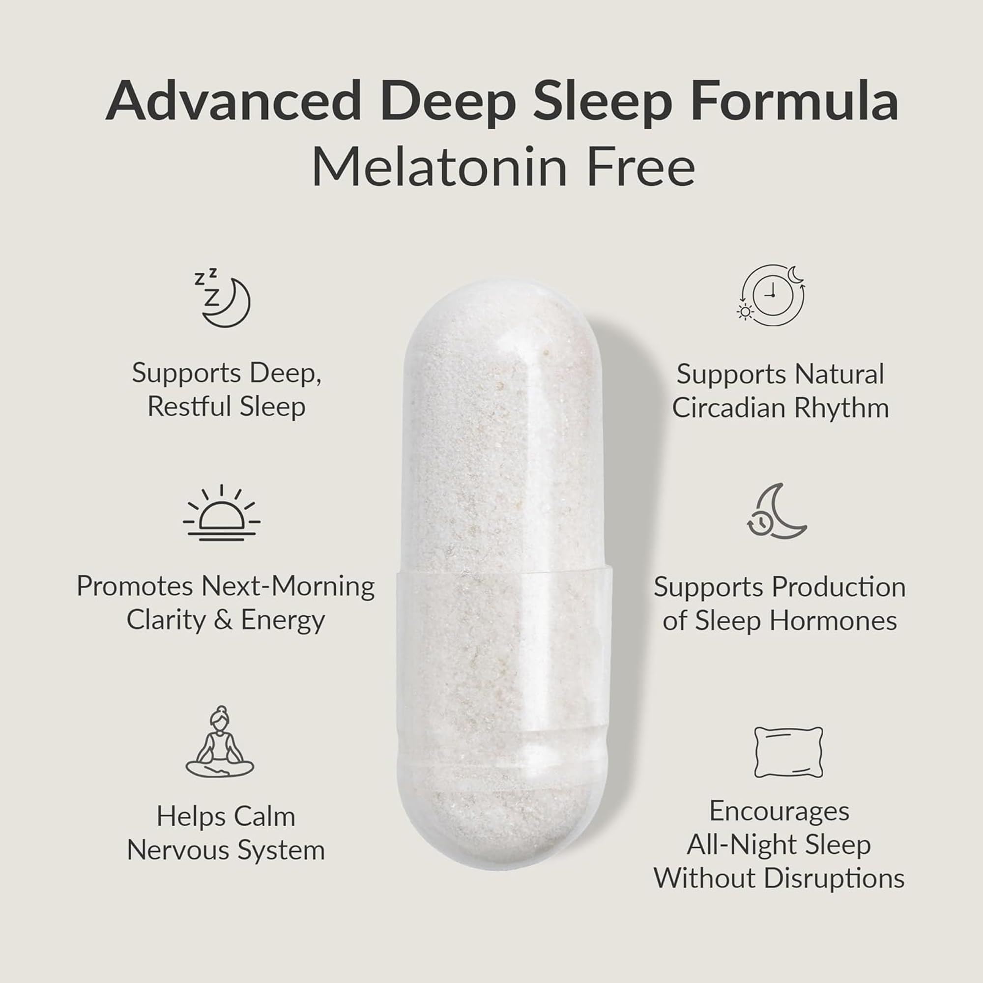 BIOptimizers Sleep Breakthrough mesa noche con agua: facilita tomar la dosis antes de dormir.
