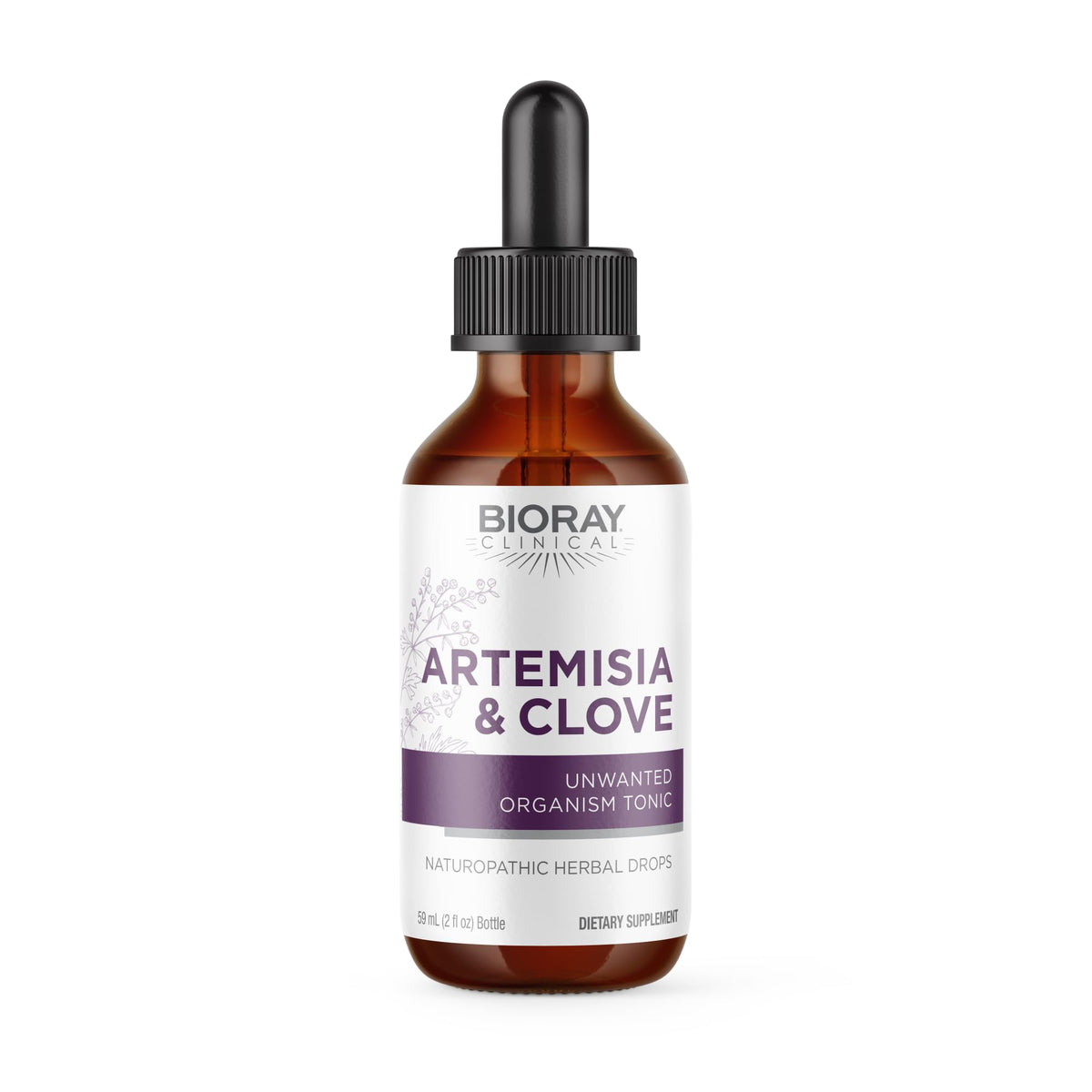 BIORAY Artemisa y Clavo, bote vertido, apoyo para una digestión equilibrada