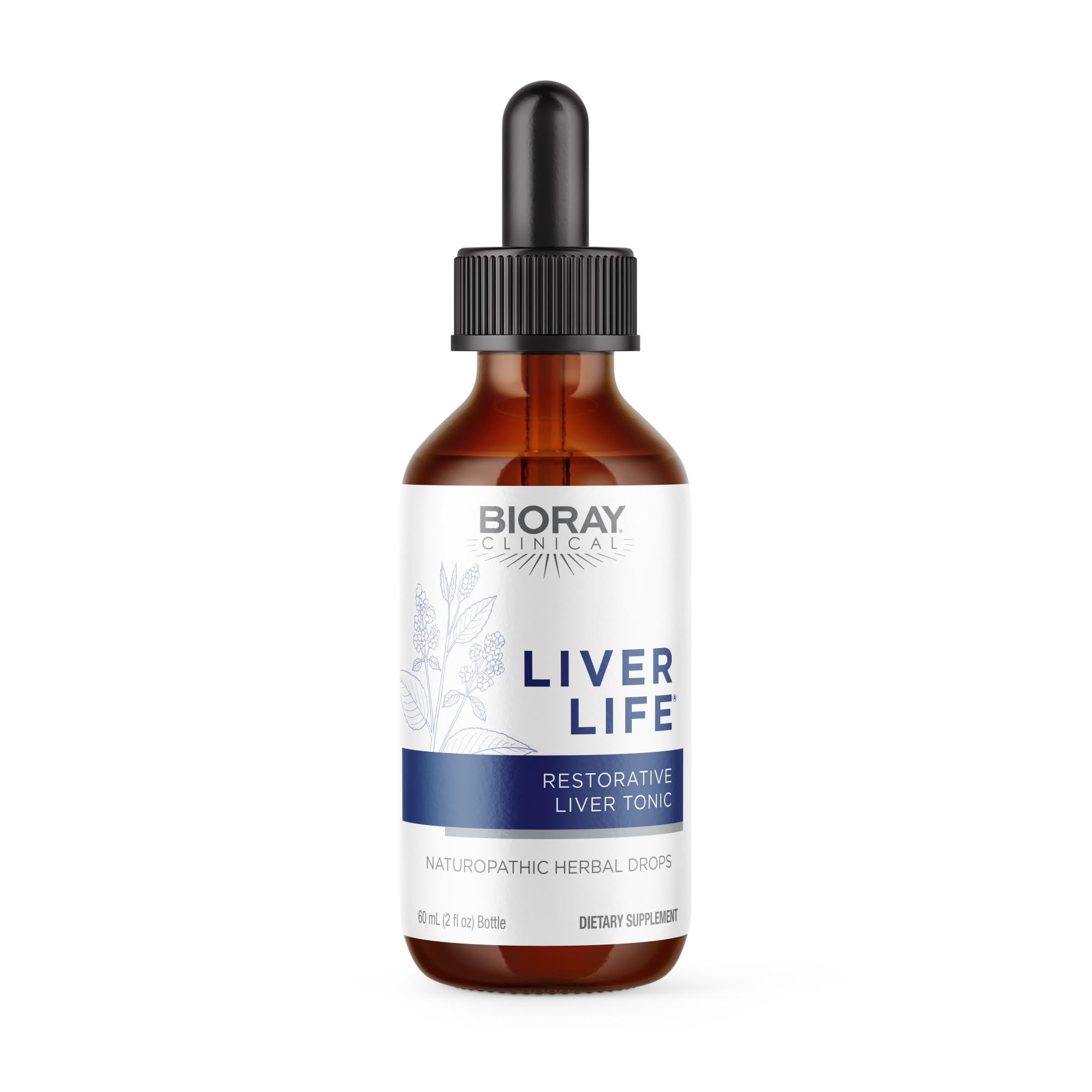 BIORAY Clinical Liver Life: botella 2oz para apoyar la filtración de toxinas.