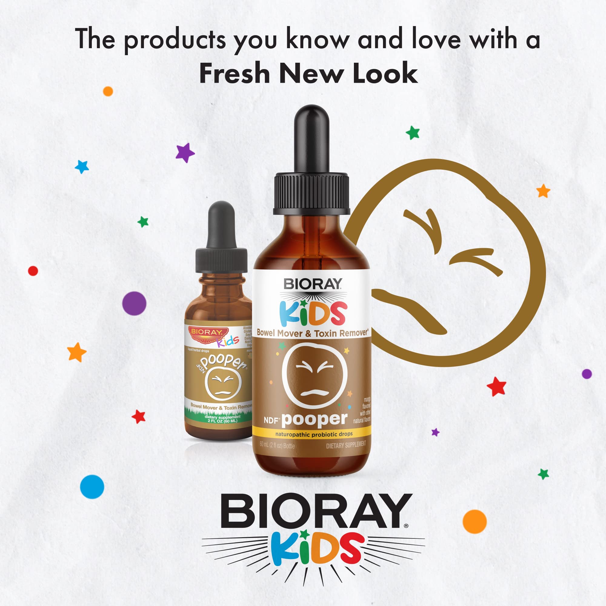 BIORAY Kids NDF Pooper, medidor de dosis, dosificación precisa para niños.