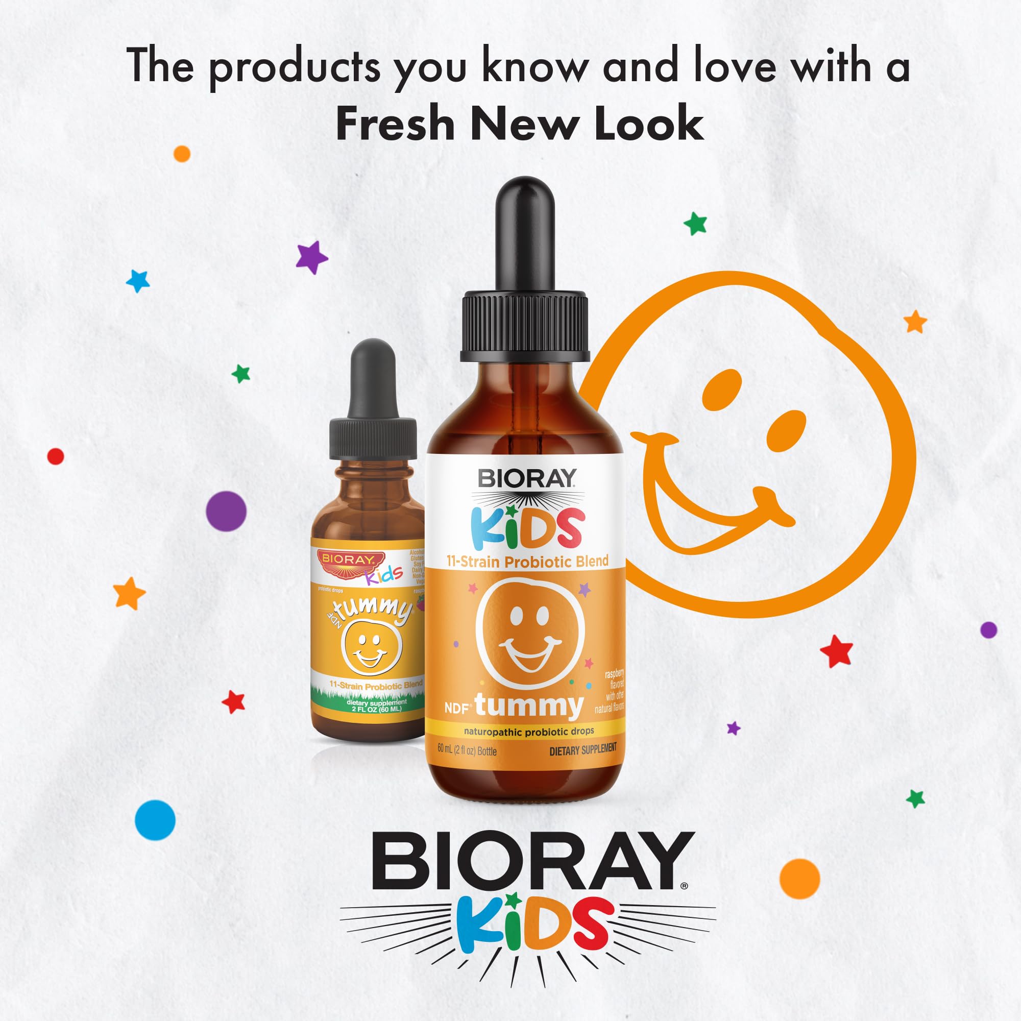 BIORAY Kids NDF Tummy frambuesa, niño usando el suplemento, posible apoyo a la rutina diaria