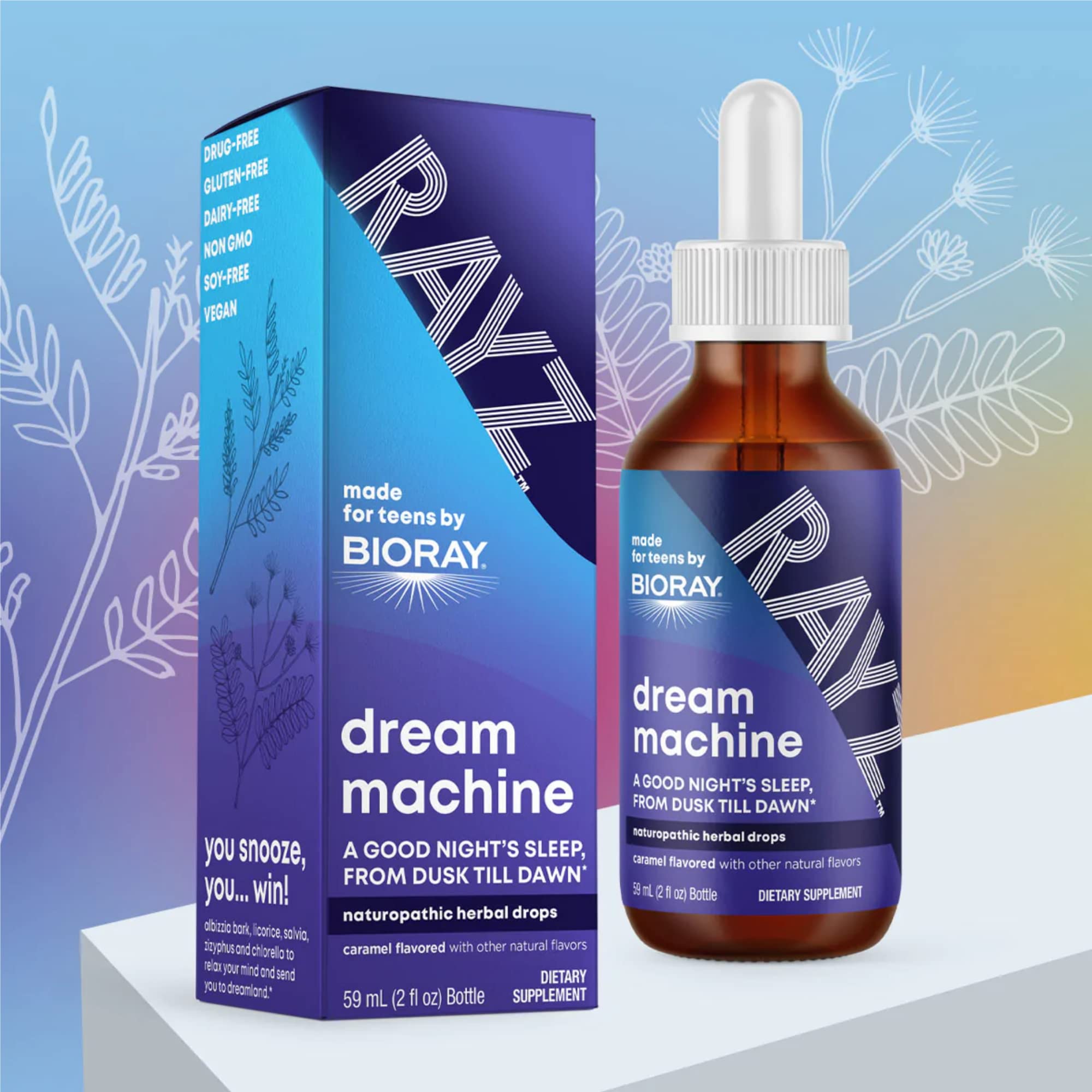 BIORAY RAYZ Máquina de Sueño caja de presentación para el hogar y preparación nocturna