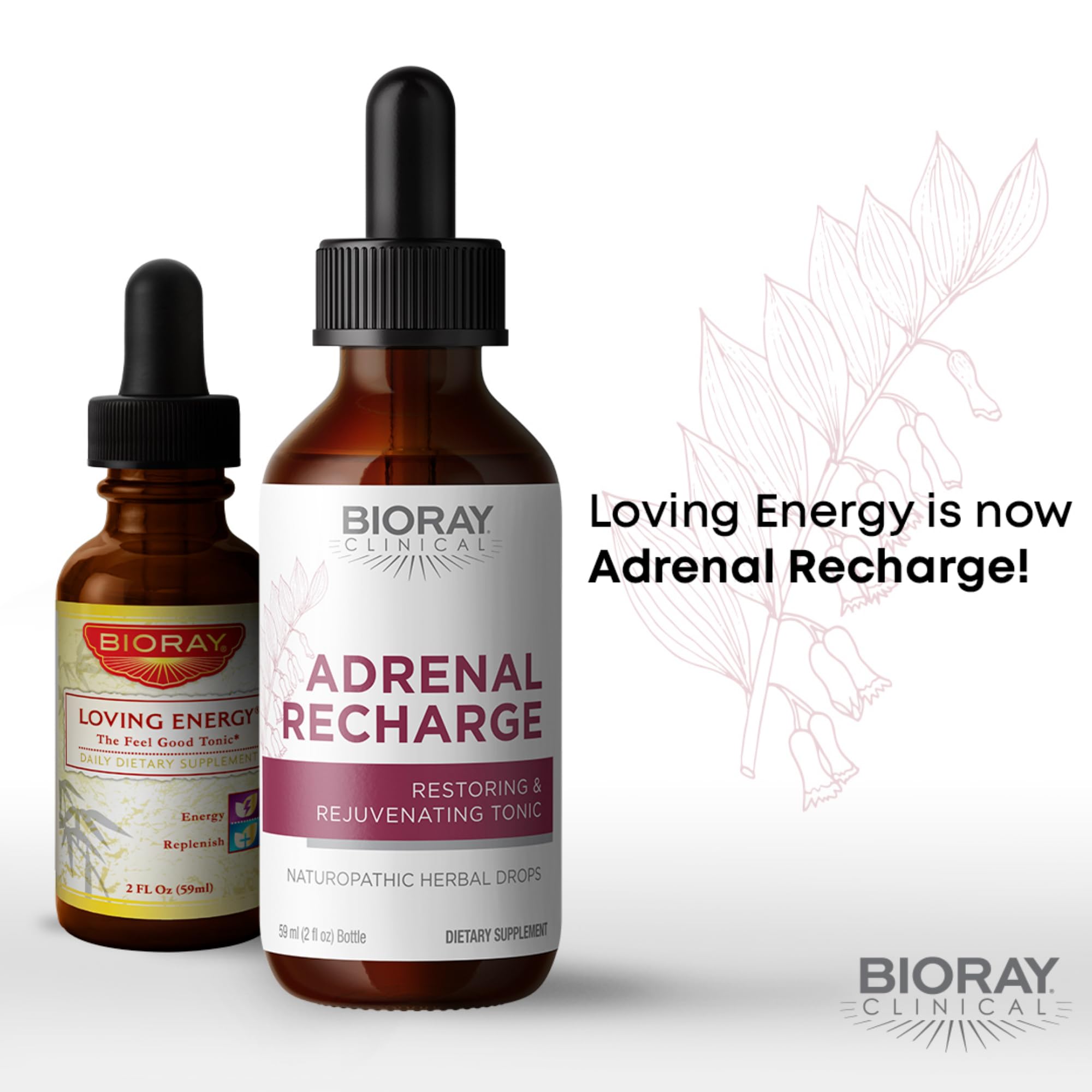 BIORAY Recarga Adrenal: gotero para dosis precisa y cómoda.