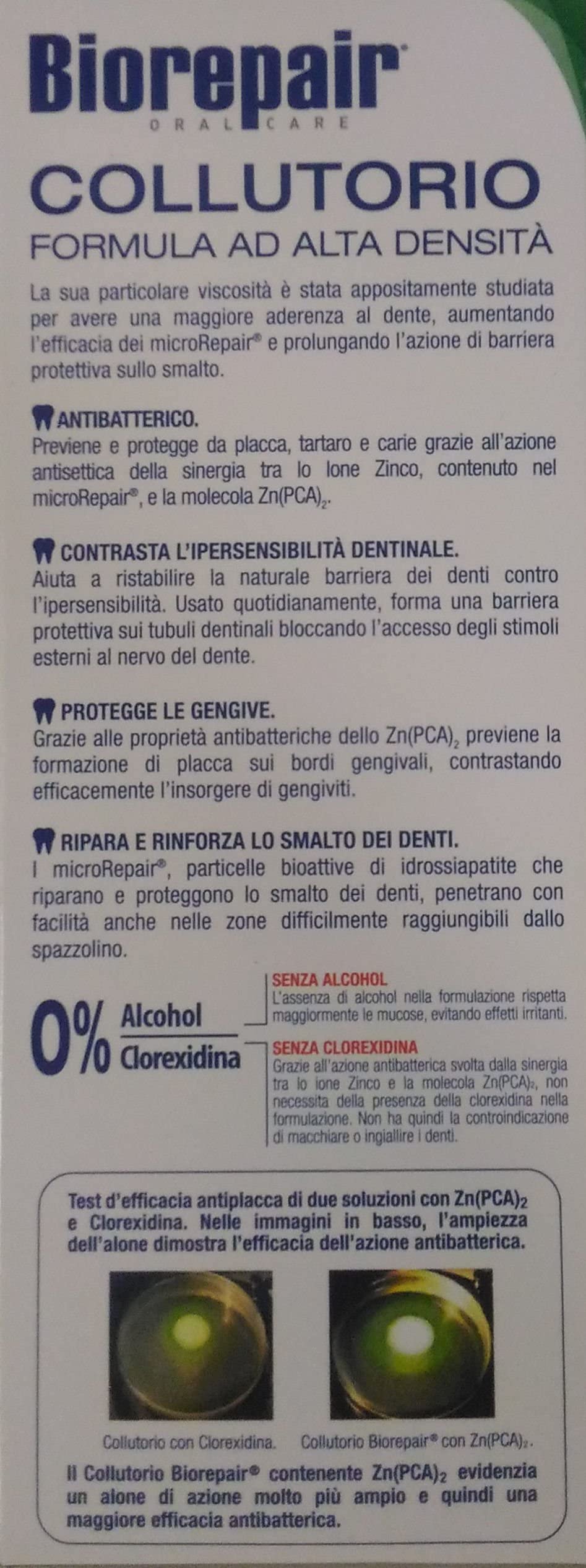 Biorepair Colutorio 500 ml, enfoque en higiene bucal diaria y cuidado