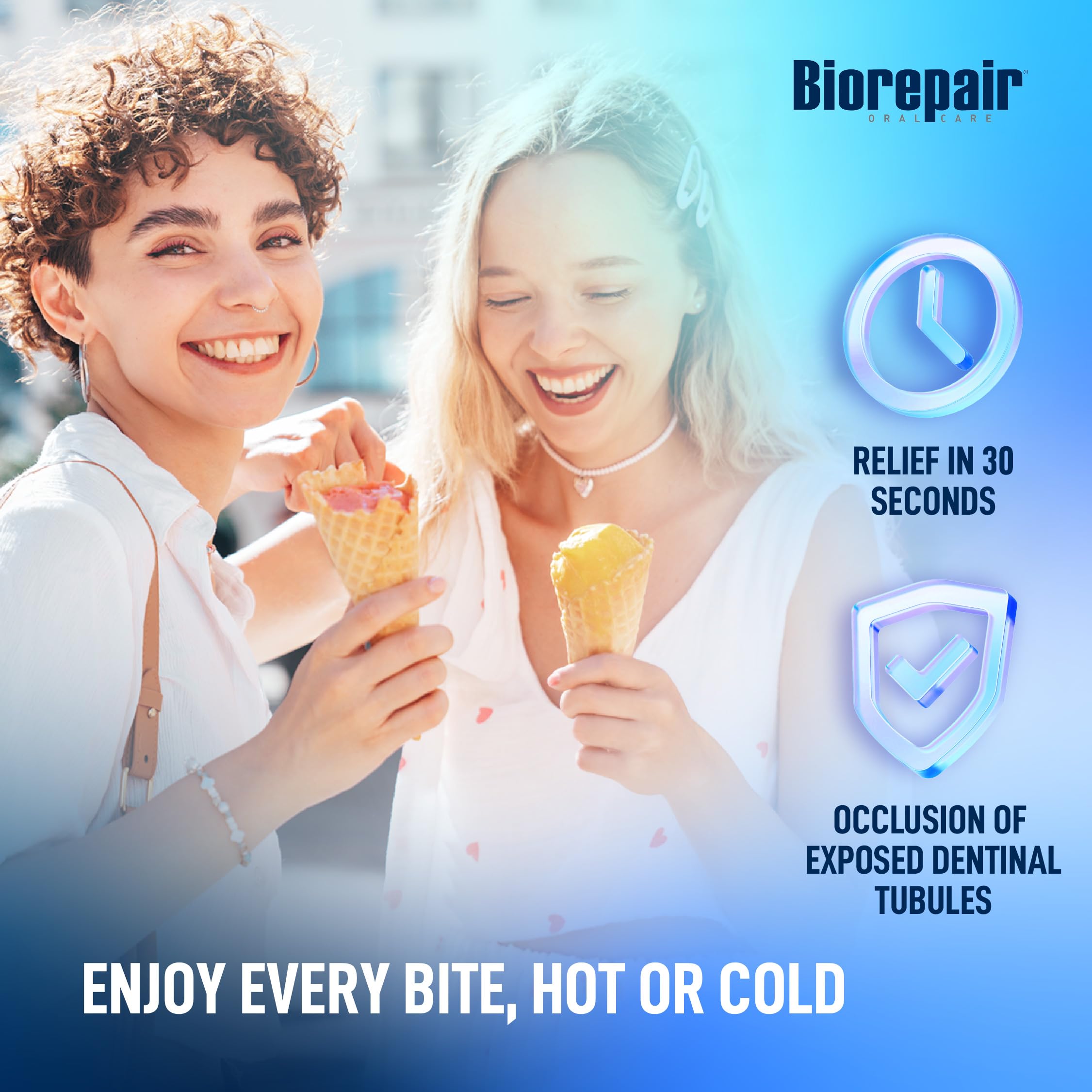Biorepair Plus dientes sensibles tecnología microRepair en la pasta para reparación suave del esmalte