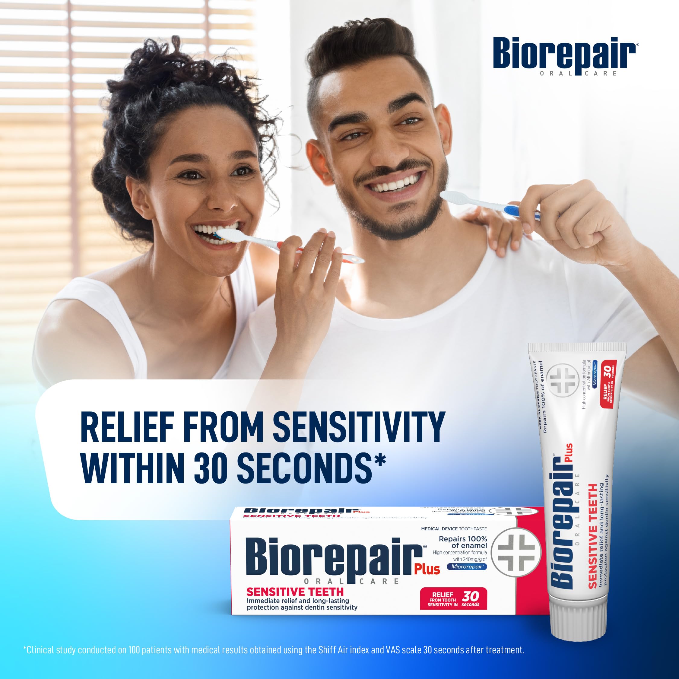 Biorepair Plus dientes sensibles tubo dental, ideal para uso diario y aplicación precisa