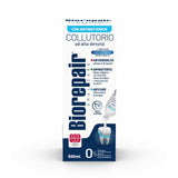 Biorepair Enjuague Bucal etiqueta de ingredientes, información clara para uso diario