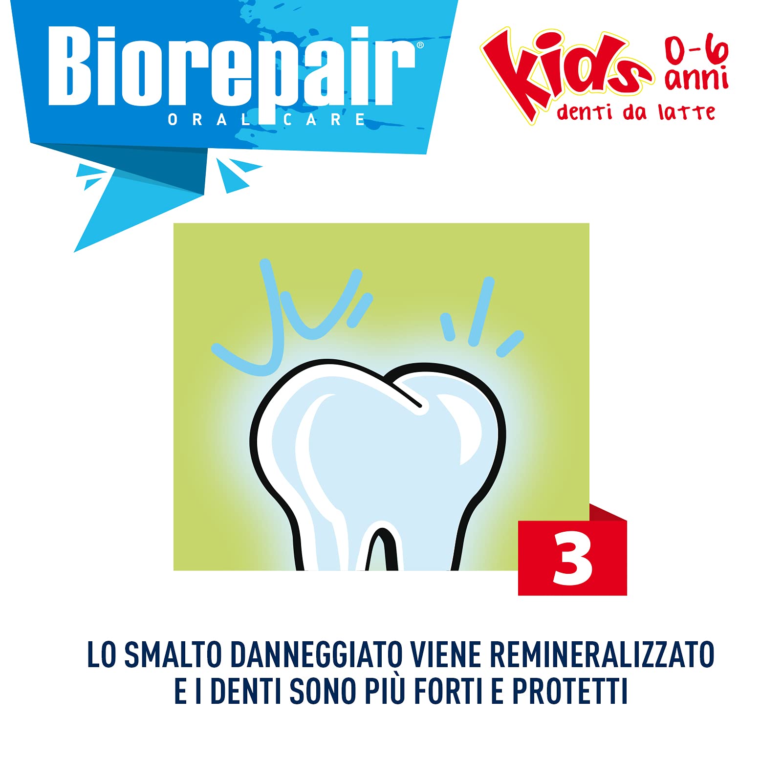 Biorepair Junior pasta dental textura cremosa para uso diario