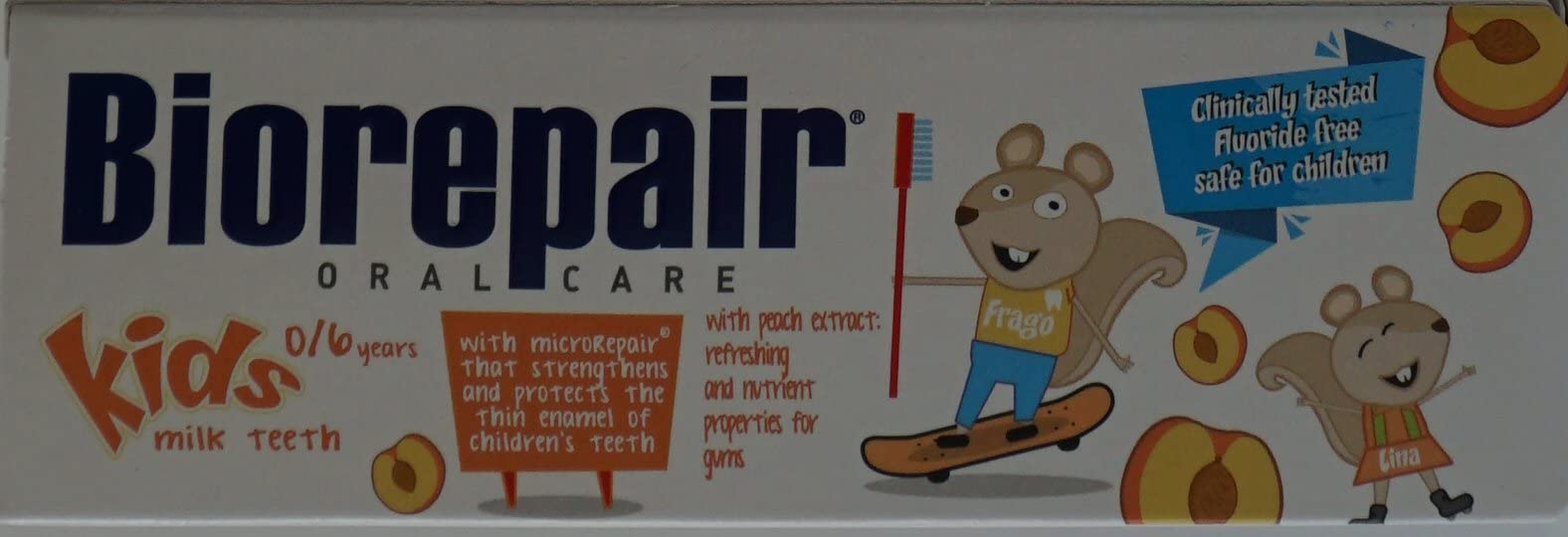 Textura suave de pasta dental para niños Biorepair