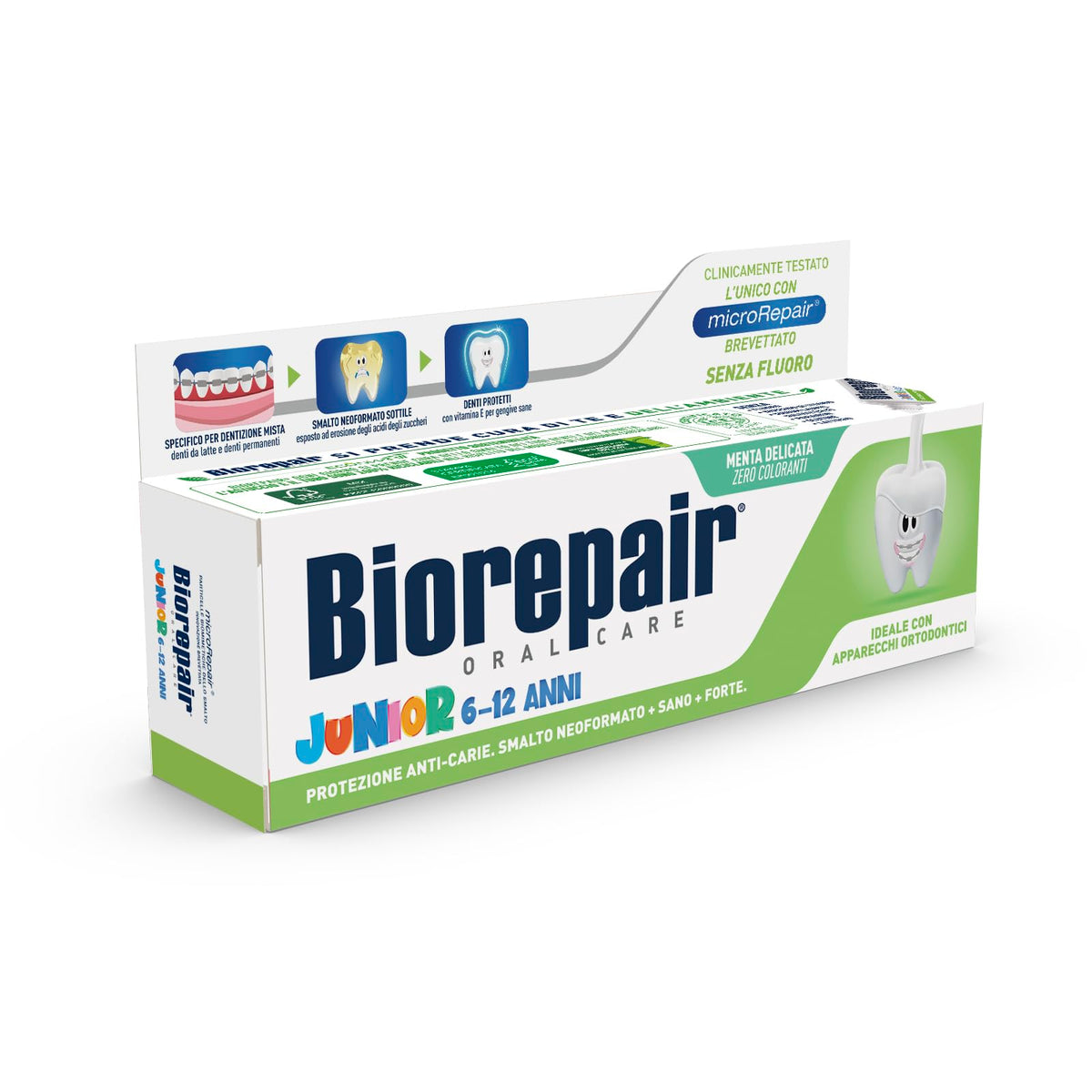 Biorepair para niños 7-14 años, dentífrico que protege esmalte y remineraliza