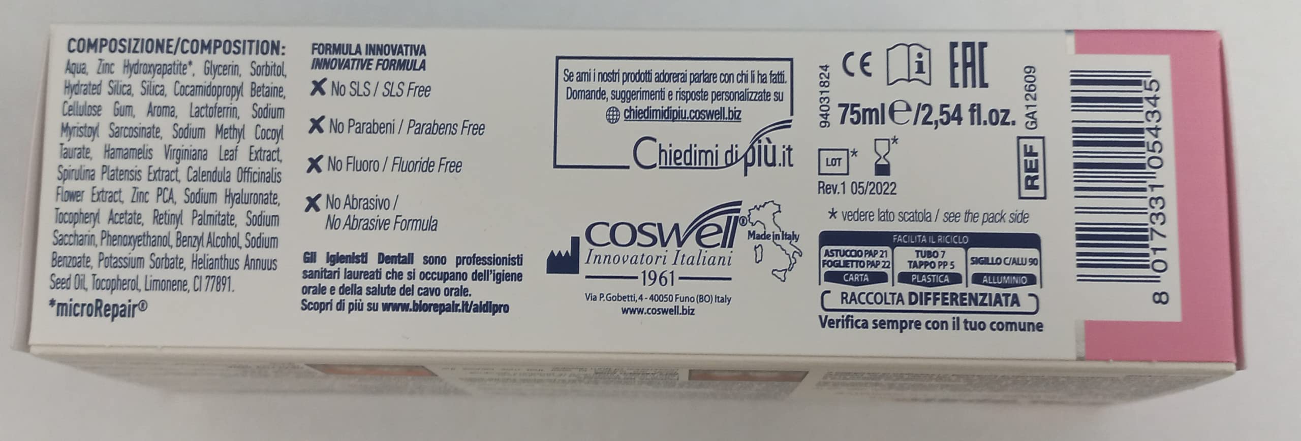 Biorepair Parodontgel reparacion-esmalte, reparación localizada del esmalte.