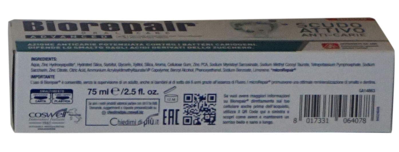 Biorepair set de dos pastas sin fluoruro para higiene diaria