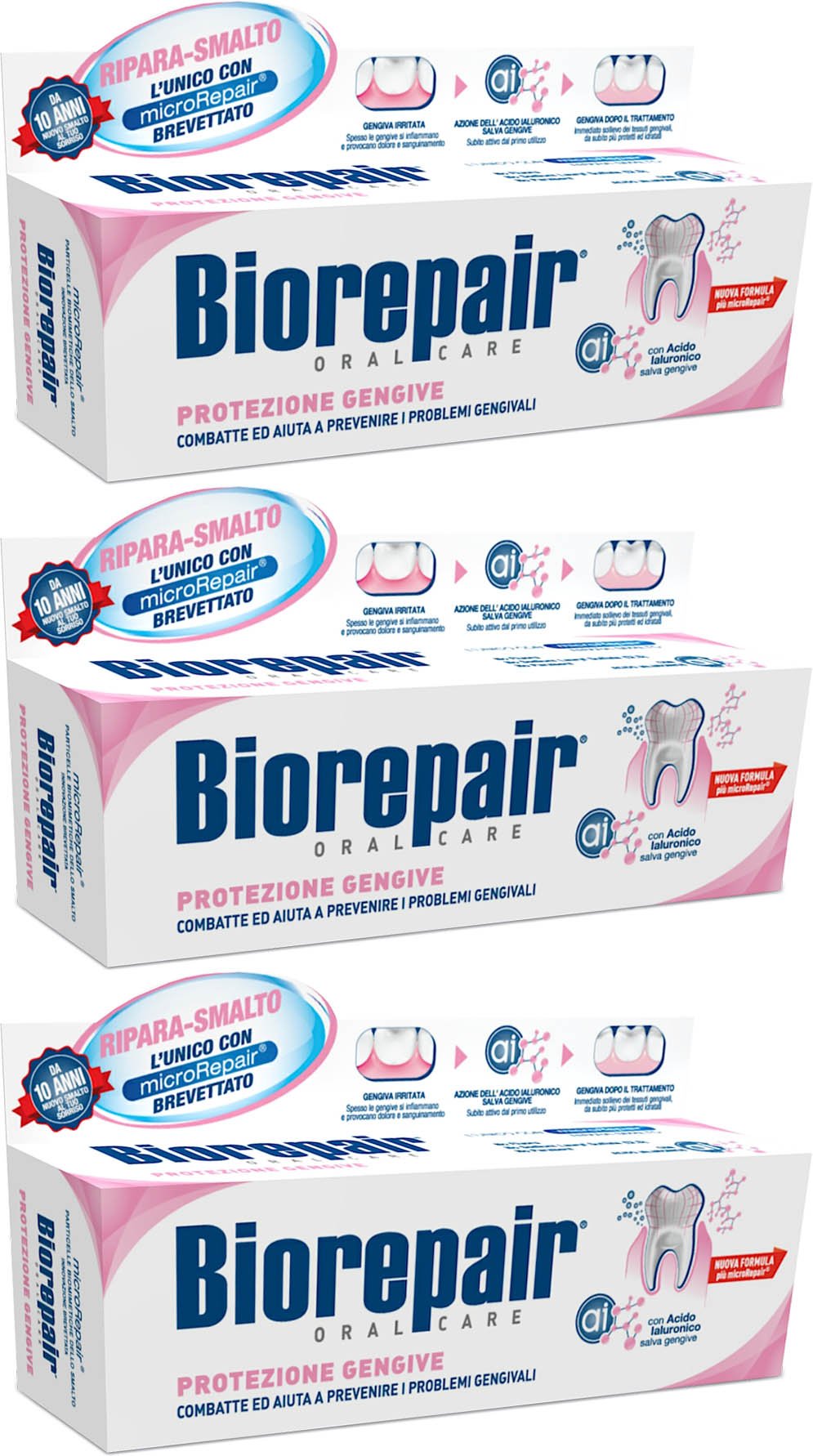 Biorepair Proteccif3n de Encedas: pasta dental en tubo de 75 ml para cuidar encdas
