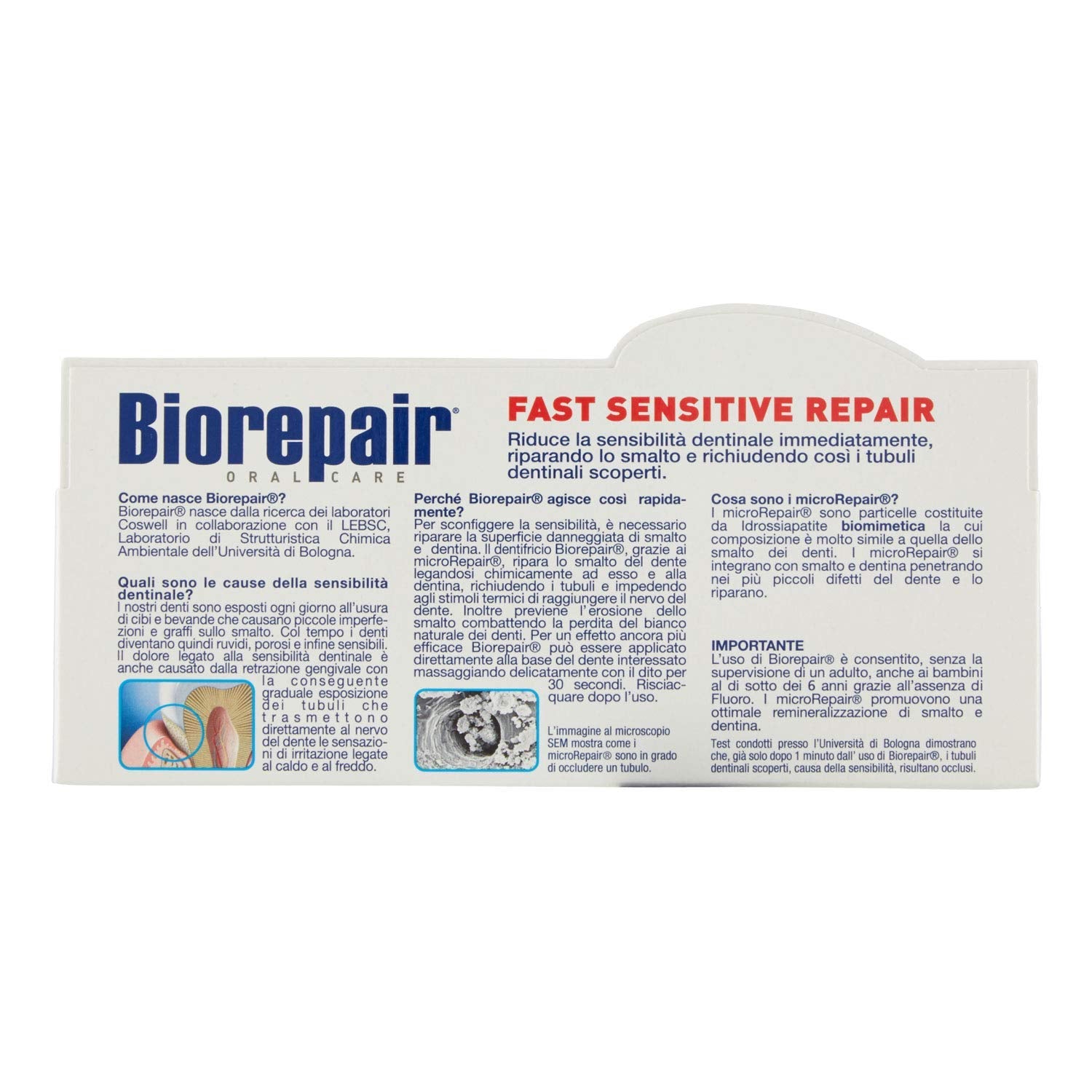 Biorepair-sin-dioxido-de-titanio: fórmula limpia sin colorantes.