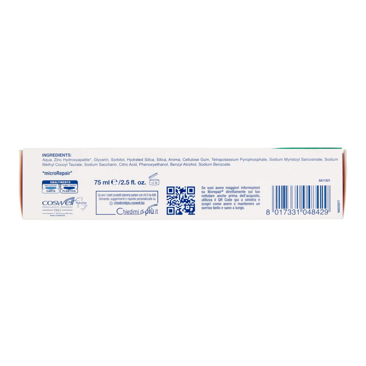 Biorepair sin parabenos: opción de cuidado dental limpio.