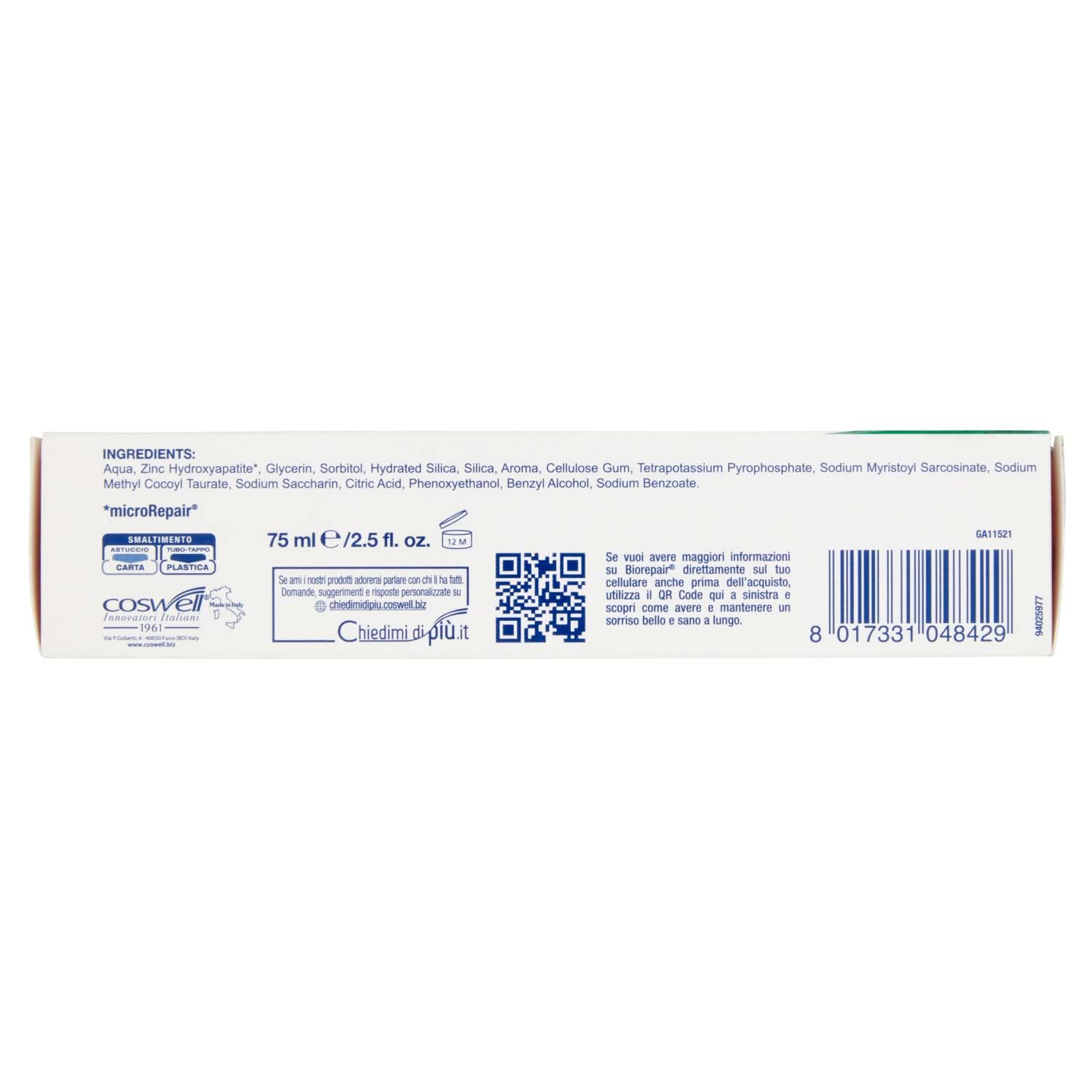 Biorepair sin SLS: pasta dental respetuosa con encías.