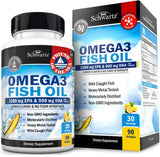 BioSchwartz Omega-3: botella de suplemento con sabor a limón