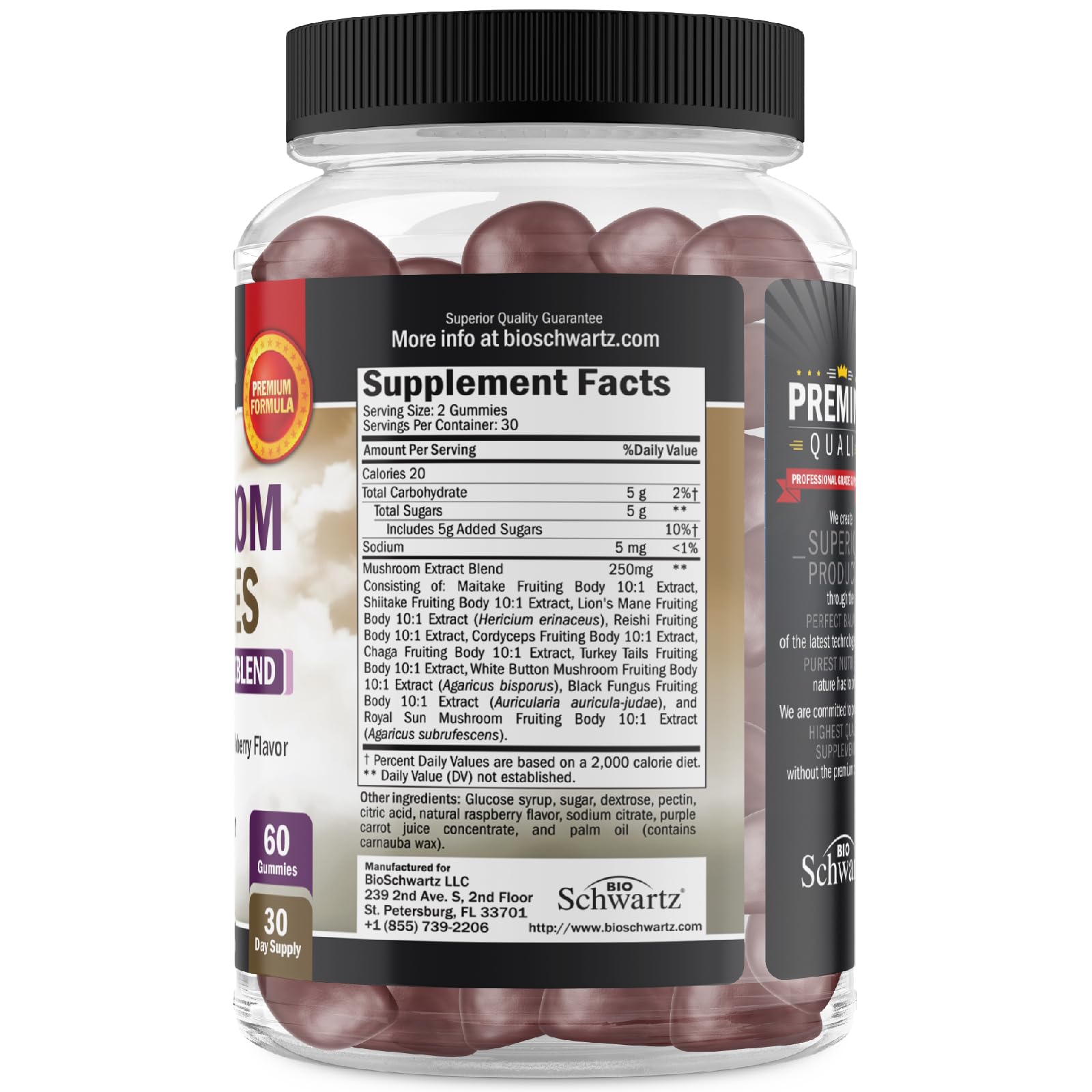 BioSchwartz formato de 60 gomitas, ideal para viajes