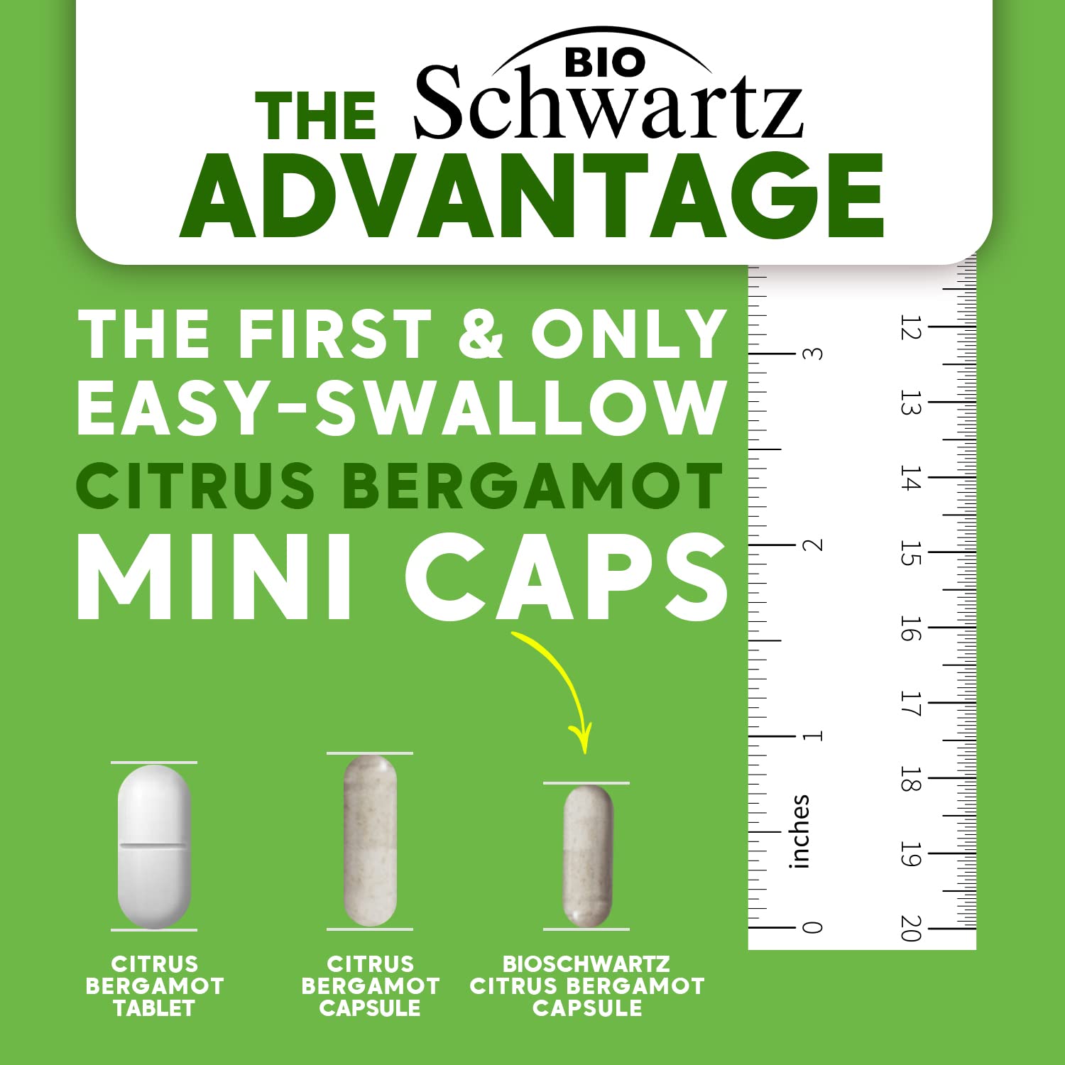 BioSchwartz Bergamota Cítrica etiqueta y frasco, uso diario para cuidado personal.