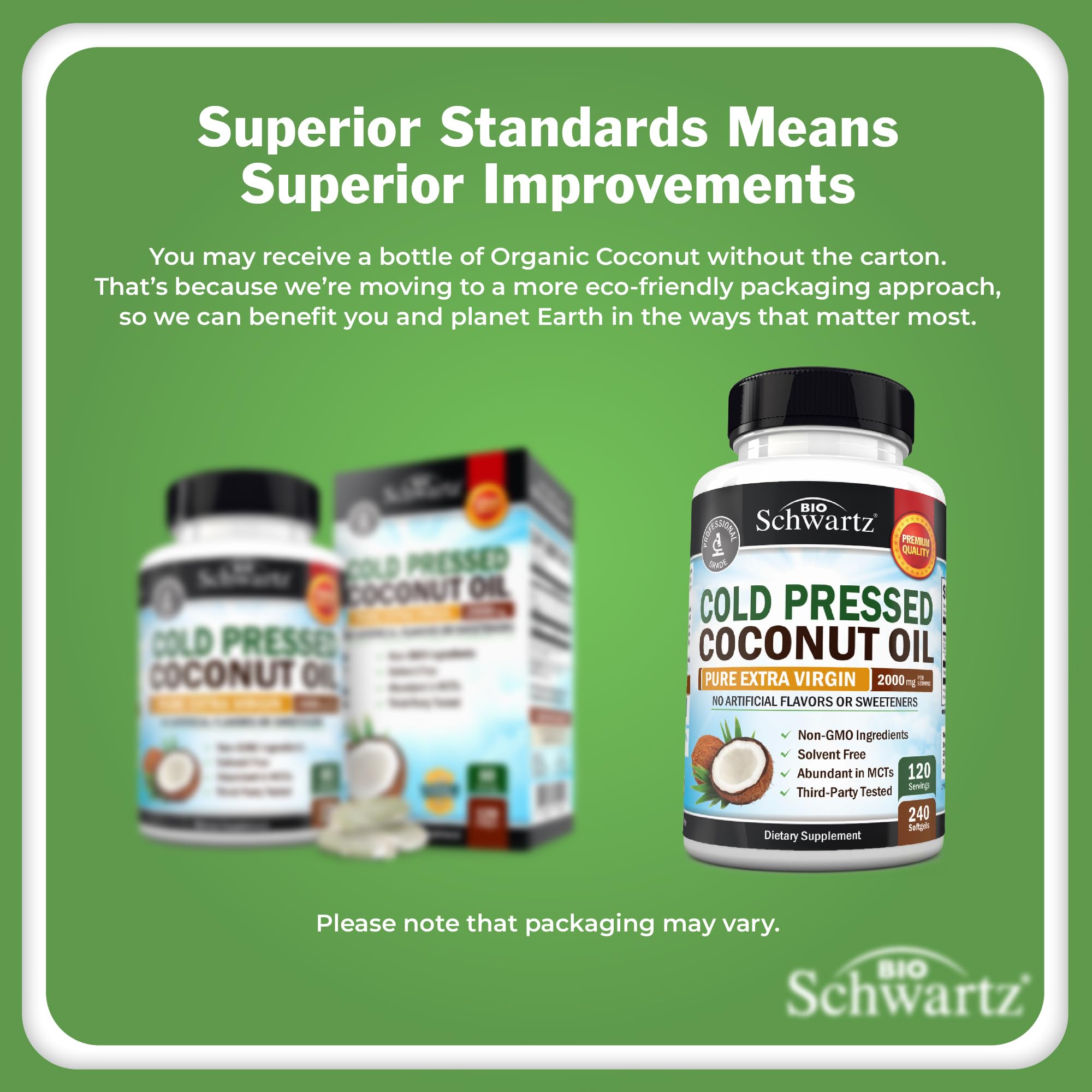 BioSchwartz botella de coco orgánico, envase práctico para uso diario y comodidad.