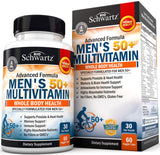 BioSchwartz botella de multivitaminas 50+ para energía diaria y claridad