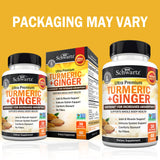 BioSchwartz curcuma-jengibre cápsulas con BioPerine para absorción óptima