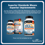 BioSchwartz etiqueta de multivitaminas 50+ para apoyo inmunitario y energía