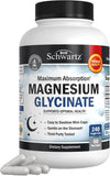 BioSchwartz glicinato de magnesio 500 mg, cápsulas mini fáciles de tragar para uso diario.