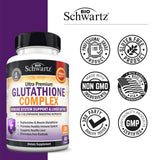 BioSchwartz Glutatión 500 mg – dosis sugerida para uso diario.