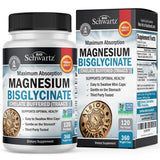 BioSchwartz Magnesio Bisglicinato en caja, potencial apoyo para sueño y bienestar general