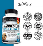 BioSchwartz Magnesio Bisglicinato persona leyendo etiqueta.
