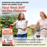 BioSchwartz Multivitaminas para mujer, etiqueta frontal visible, apoyo a la salud general.