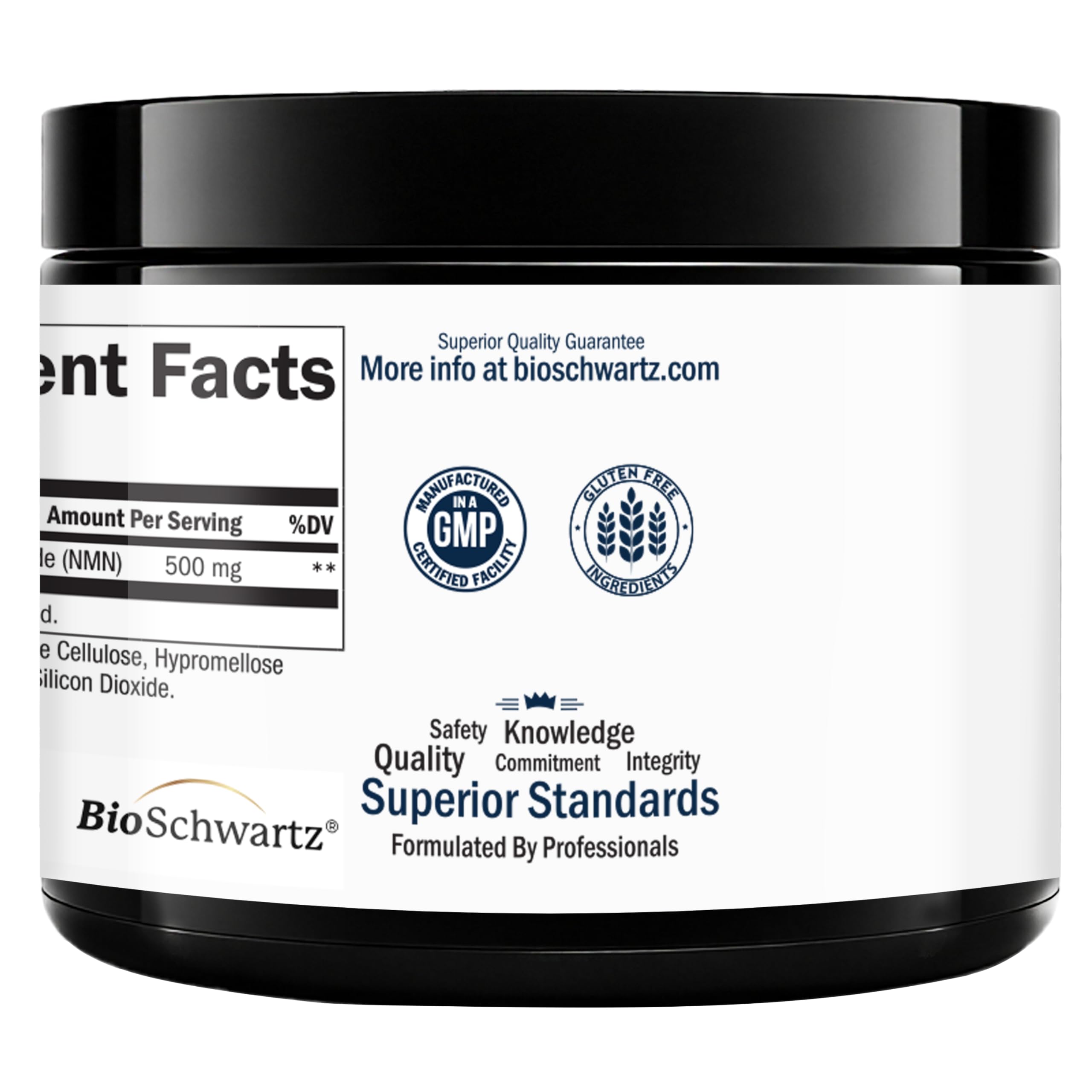 BioSchwartz NMN: ingredientes de origen global para calidad y diversidad.
