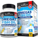 BioSchwartz Omega 3 3000mg en botella para apoyo diario de salud general.