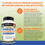 BioSchwartz Probióticos 65B liberacion retardada para llegar al intestino.