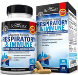BioSchwartz Respiratorio, botella frente: posible apoyo diario a la salud respiratoria.