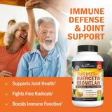 Cápsulas BioSchwartz de cúrcuma, quercetina y bromelina para apoyo diario.