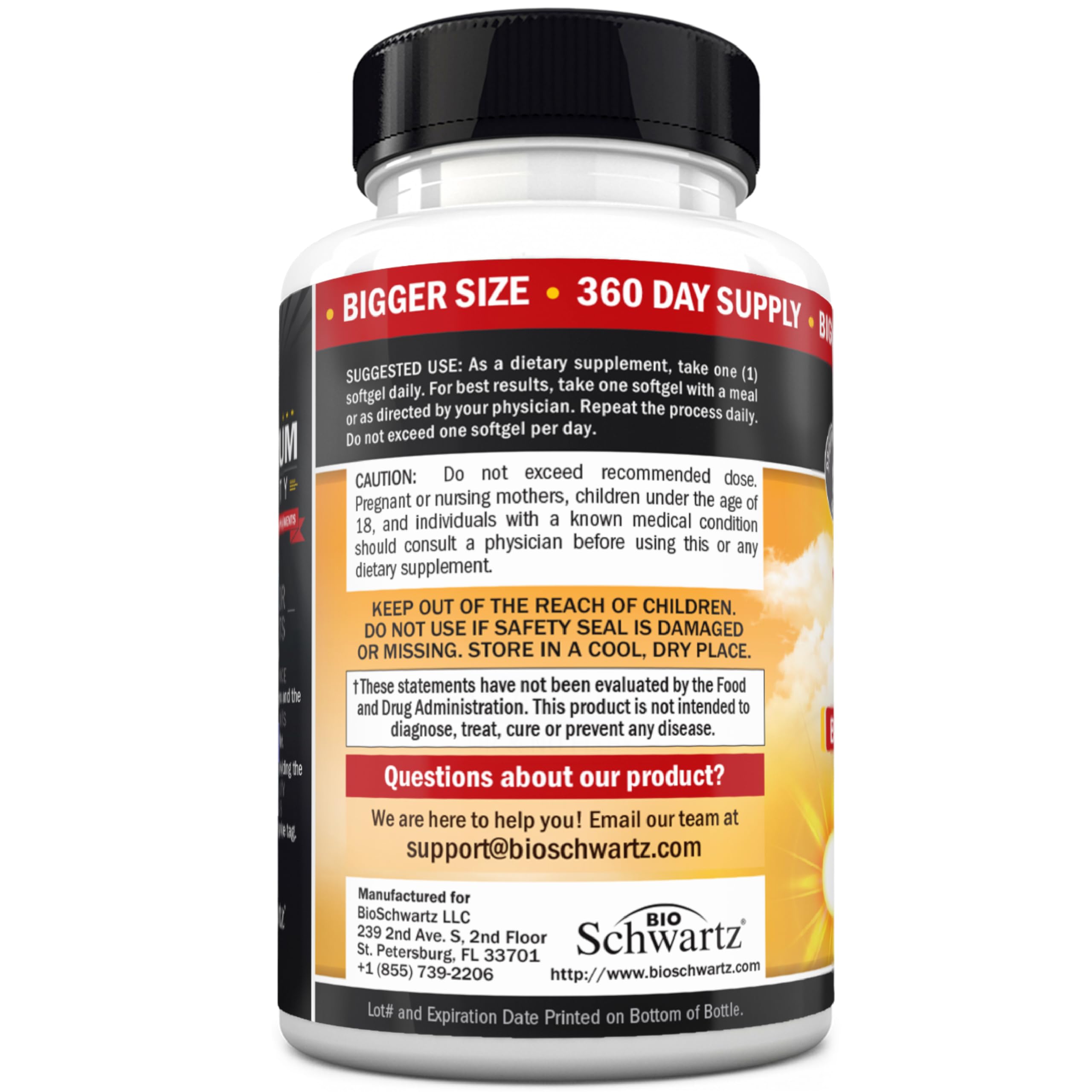 Formulación profesional de BioSchwartz Vitamin D3 5000 UI.