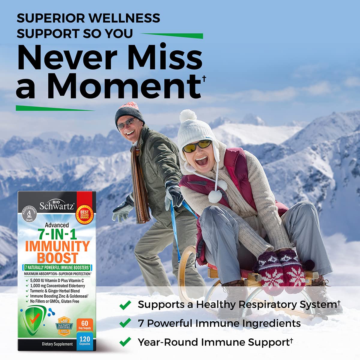 BioSchwartz vitamina C zinc elderberry en cápsulas para defensa natural