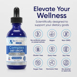 BioSource Labs Complex Diet Drops – gotero mostrando dosis para seguimiento de plan de dieta.