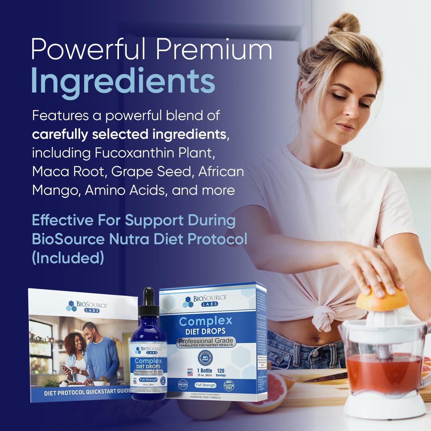 BioSource Labs Complex Diet Drops – seguimiento en línea para monitorear avances.