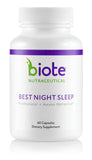 Biote Mejor Sueño Nocturno: botella sobre la mesa, promesa de descanso más suave.