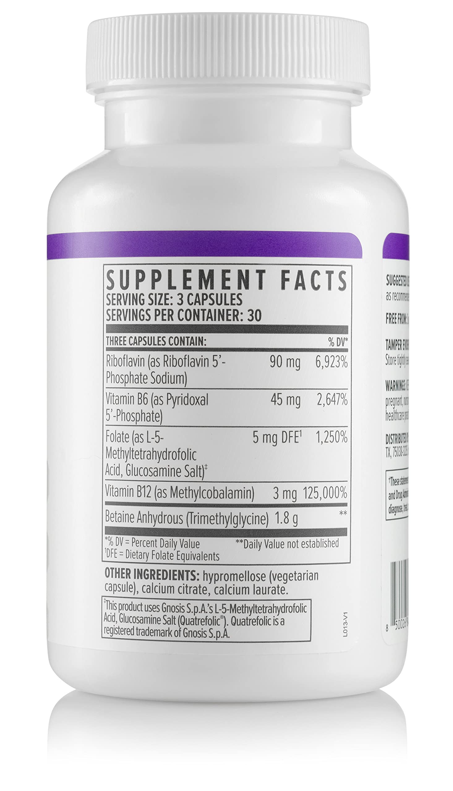 Biote Methyl Factors+ bottle on a clean countertop.