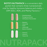 Biote NutraPack vitality-support capsules sit in a tidy morning setup.