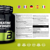 BioTechUSA Creatina Monohidrato peso 300 g para dosis diarias