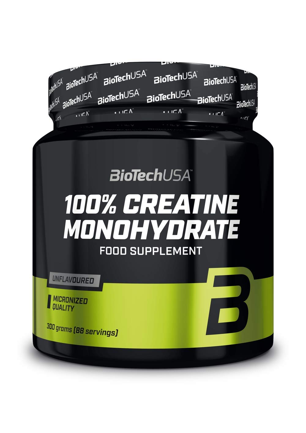 BioTechUSA Creatina Monohidrato sin sabor en pote para entrenamiento de fuerza